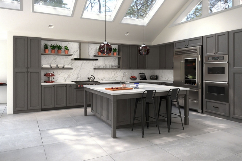 Midtown Grey Discount Kitchen Cabinets Rta Cabinets At